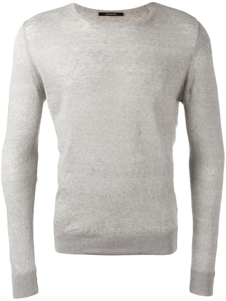 Tagliatore - Merlin Slim-fit Jumper - Men - Linen/flax - 48, Nude/neutrals, Linen/flax