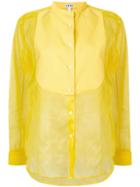 Loewe Mao Collar Bib Shirt - Yellow