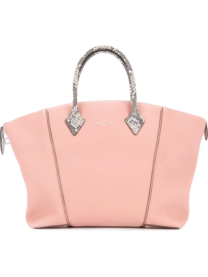 Louis Vuitton Vintage Lock It Mm Handbag - Pink & Purple