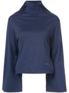 Y / Project Layered Arm Detail Sweatshirt - Blue