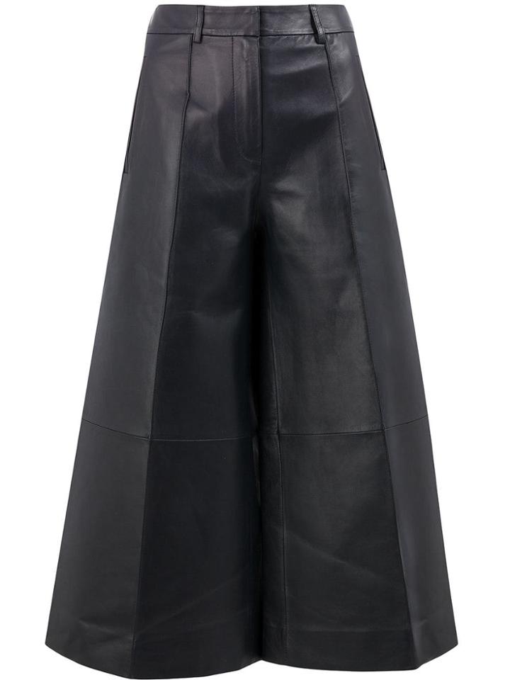 Rokh Cropped Wide-leg Trousers - Black