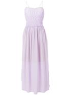 Semicouture Ruched Waist Dress - Pink & Purple