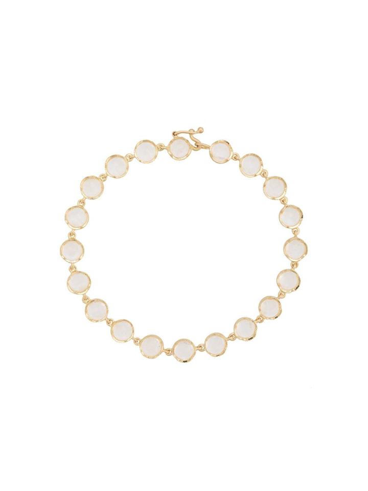 Irene Neuwirth 18kt Yellow Gold Rainbow Moonstone Bracelet