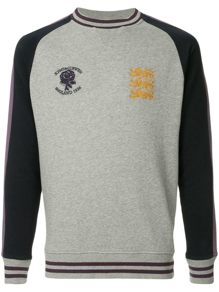 Kent & Curwen Colour Block Sweatshirt - Grey