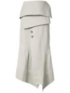 Osklen Osklen X Tarsila Asymmetric Skirt - Nude & Neutrals