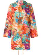 Kenzo Vintage Hooded Light Coat - Multicolour