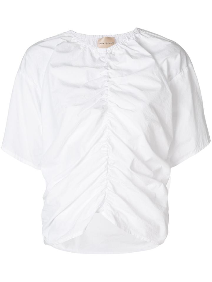 Erika Cavallini Ruched Top - White