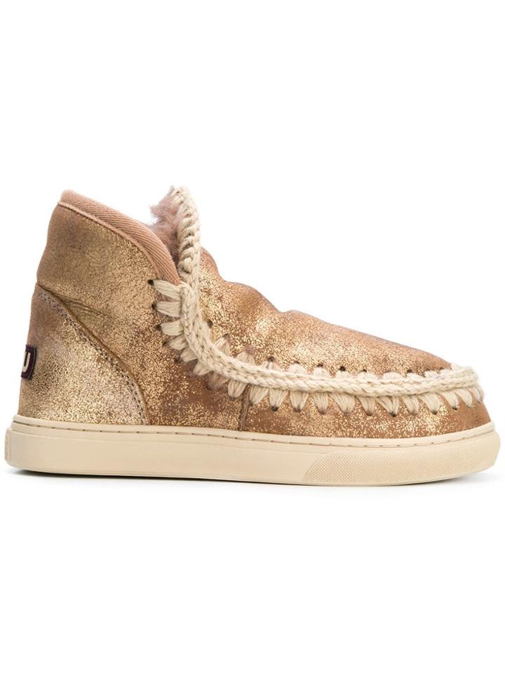 Mou Eskimo Sneaker Boots - Metallic