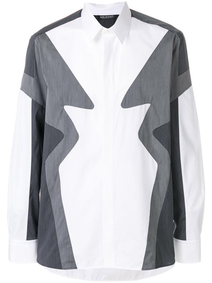 Neil Barrett Geometric Printed Shirt - White