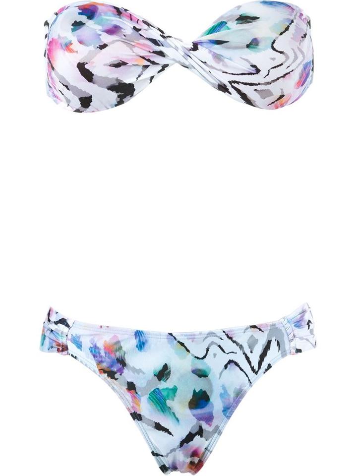Brigitte Printed Bandeau Bikini Set, Women's, Size: Gg, Polyamide/spandex/elastane