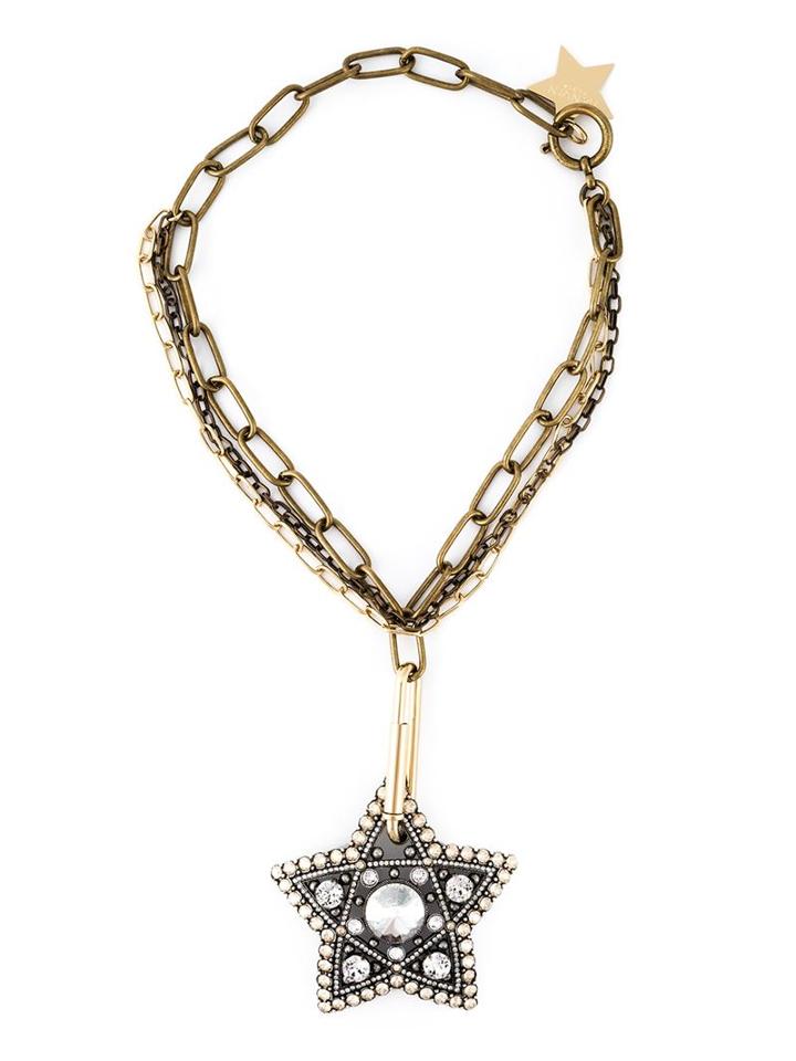Lanvin Star Print Necklace