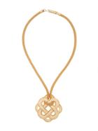 Lanvin Vintage 1970's Intrecciato Necklace - Gold