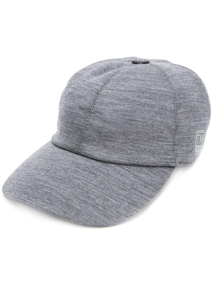 Z Zegna Side Logo Jersey Baseball Cap - Grey