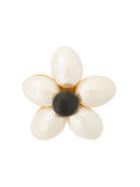 Chanel Vintage Flower Brooch - White