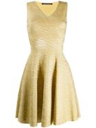 Antonino Valenti Brocade Flared Dress - Yellow