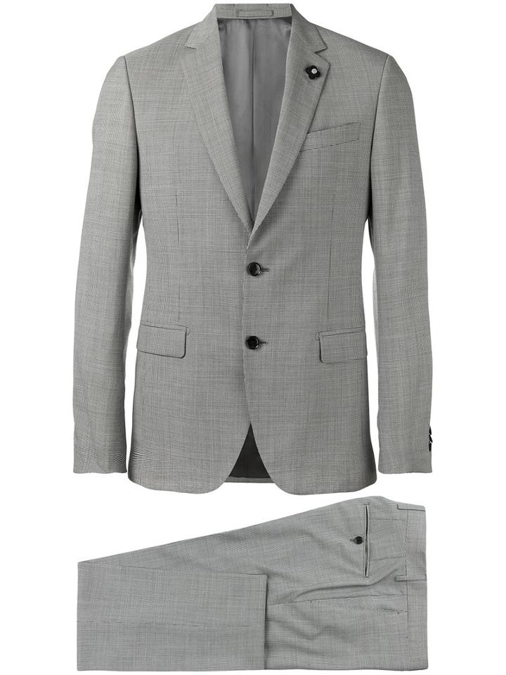 Lardini - Patterned Formal Two-piece Suit - Men - Cotton/polyester/cupro/wool - 52, Grey, Cotton/polyester/cupro/wool