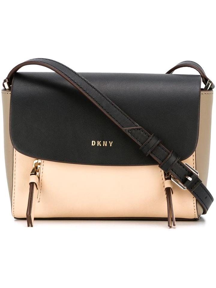 Dkny Mini Colour Block Crossbody Bag, Women's, Black
