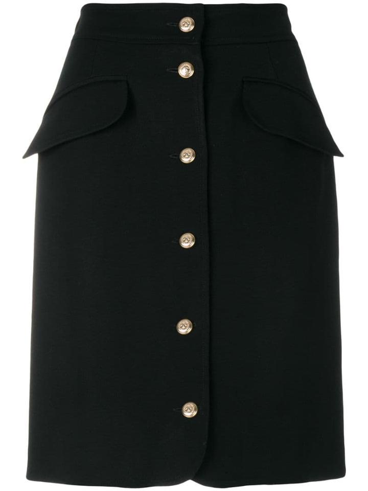 Moschino Pre-owned Buttoned Skirt - Black