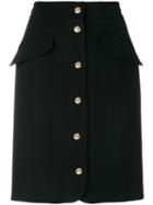 Moschino Pre-owned Buttoned Skirt - Black