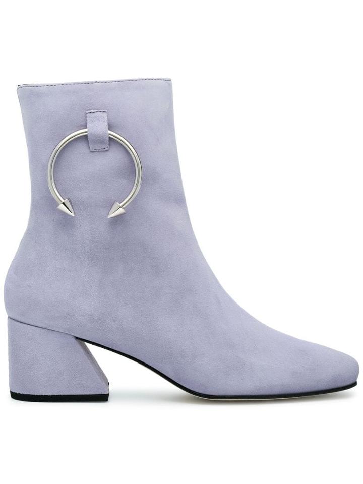 Dorateymur Lilac Suede Nizip Ii 60 Ankle Boots - Pink