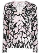 Roberto Cavalli Lynx Print Cardigan - Neutrals