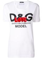 Dolce & Gabbana Love Logo Print T-shirt - White
