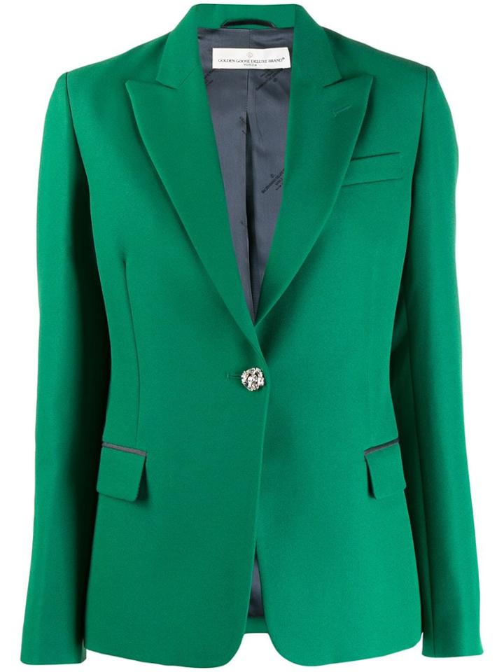 Golden Goose Single Buttoned Blazer - Green