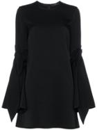 Ellery Thelma Tie Sleeve Mini Dress - Black