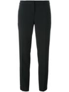 Michael Michael Kors Cropped Tailored Trousers, Women's, Size: 0, Black, Polyester/spandex/elastane