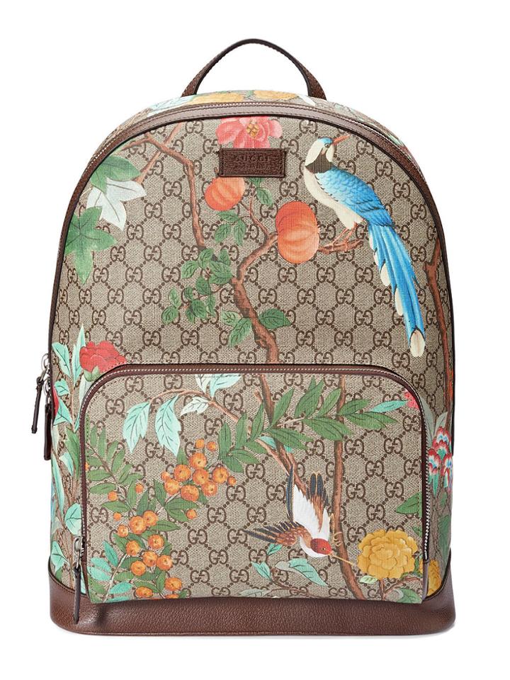 Gucci Gucci Tian Gg Supreme Backpack - Nude & Neutrals