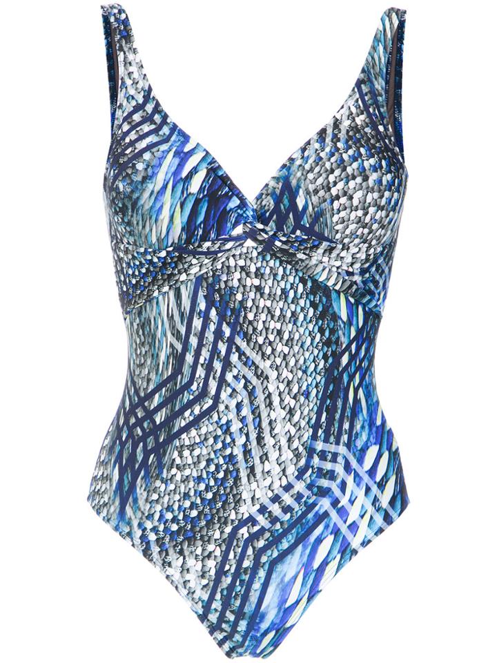 Lygia & Nanny Adriana Printed Swimsuit - Blue