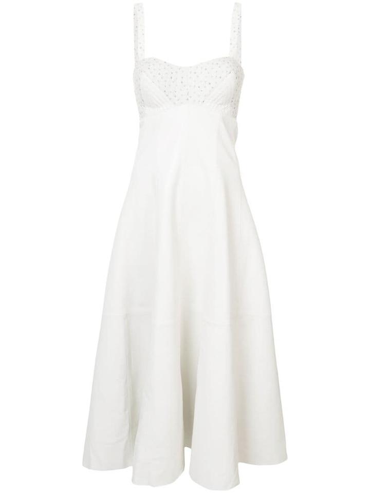 Natasha Zinko Sleeveless Quilted Midi Dress - Neutrals