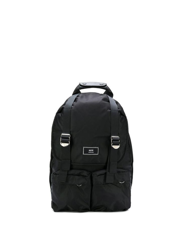 Ami Paris Backpack - Black