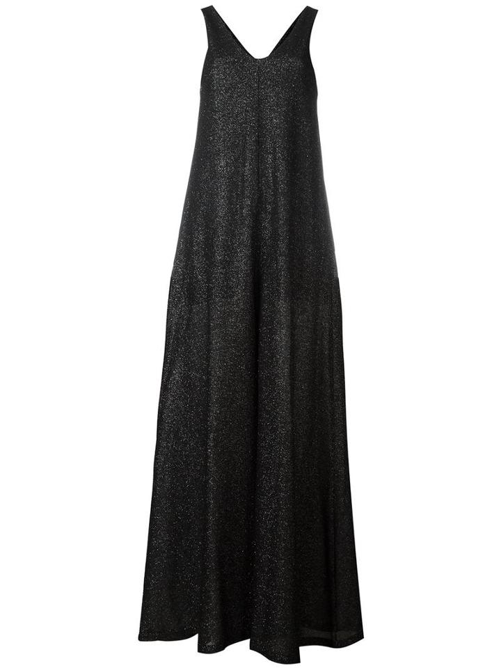 Mm6 Maison Margiela Glitter Jumpsuit, Women's, Size: Small, Black, Viscose/polyamide/polyester