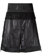À La Garçonne - Fringed Shorts - Men - Polyamide - Pp, Black, Polyamide