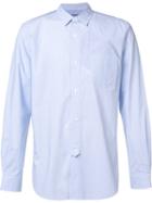 Junya Watanabe Comme Des Garçons Man Elbow Patch Shirt, Men's, Size: Large, Blue, Cotton