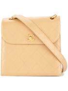 Chanel Vintage Structured Flap Shoulder Bag - Brown