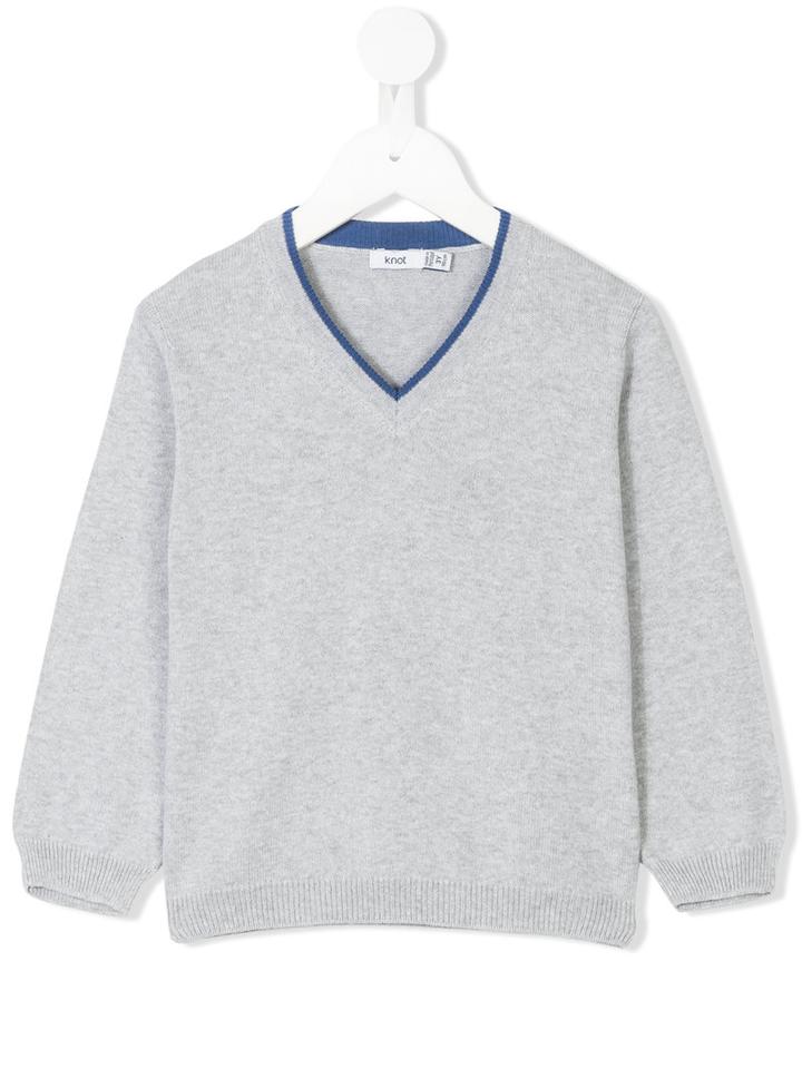 Knot - Amandio Jumper - Kids - Cotton - 8 Yrs, Grey