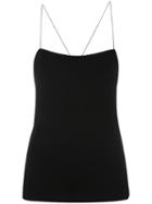 T By Alexander Wang Strappy Tank Top, Women's, Size: Small, Black, Spandex/elastane/modal