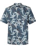 Marc Jacobs Shadow Leaf Shirt, Men's, Size: 48, Blue, Viscose