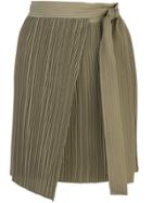 A.l.c. Micro Pleated Mini Skirt - Green