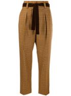 Pt01 High Rise Cropped Trousers - Yellow