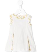 Young Versace - Baroque Print Dress - Kids - Cotton/spandex/elastane - 36 Mth, White