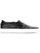 Givenchy Studded Slip-on Sneakers, Women's, Size: 39.5, Black, Leather/rubber/metal