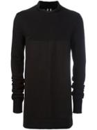 Rick Owens Cowl Neck Top, Men's, Size: Medium, Black, Cotton/spandex/elastane/cupro