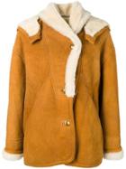 A.n.g.e.l.o. Vintage Cult 1980's Shearling Hooded Coat - Neutrals