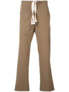 Maison Margiela Drawstring Trousers, Men's, Size: 48, Brown, Cotton/spandex/elastane