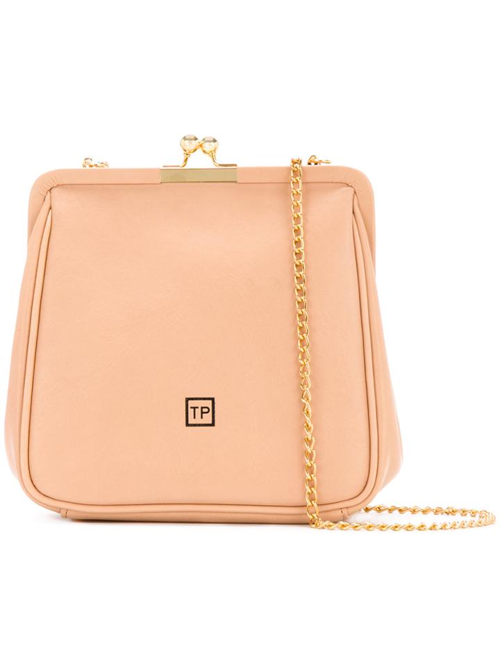 Theatre Products Logo Print Shoulder Bag - Nude & Neutrals