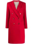 Alberto Biani Double-breasted Coat - Red