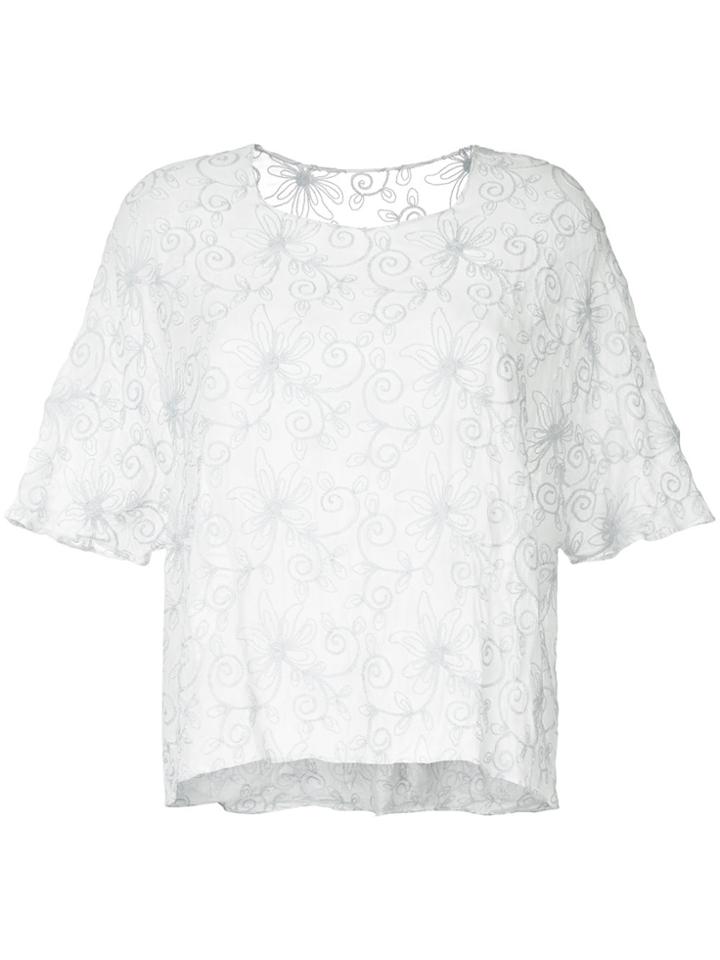 Zambesi Embroidered Top - Blue
